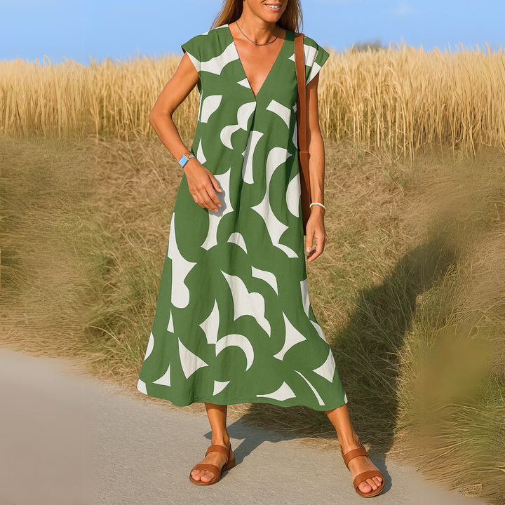 Valérie | Elegant V-loops dress for any occasion