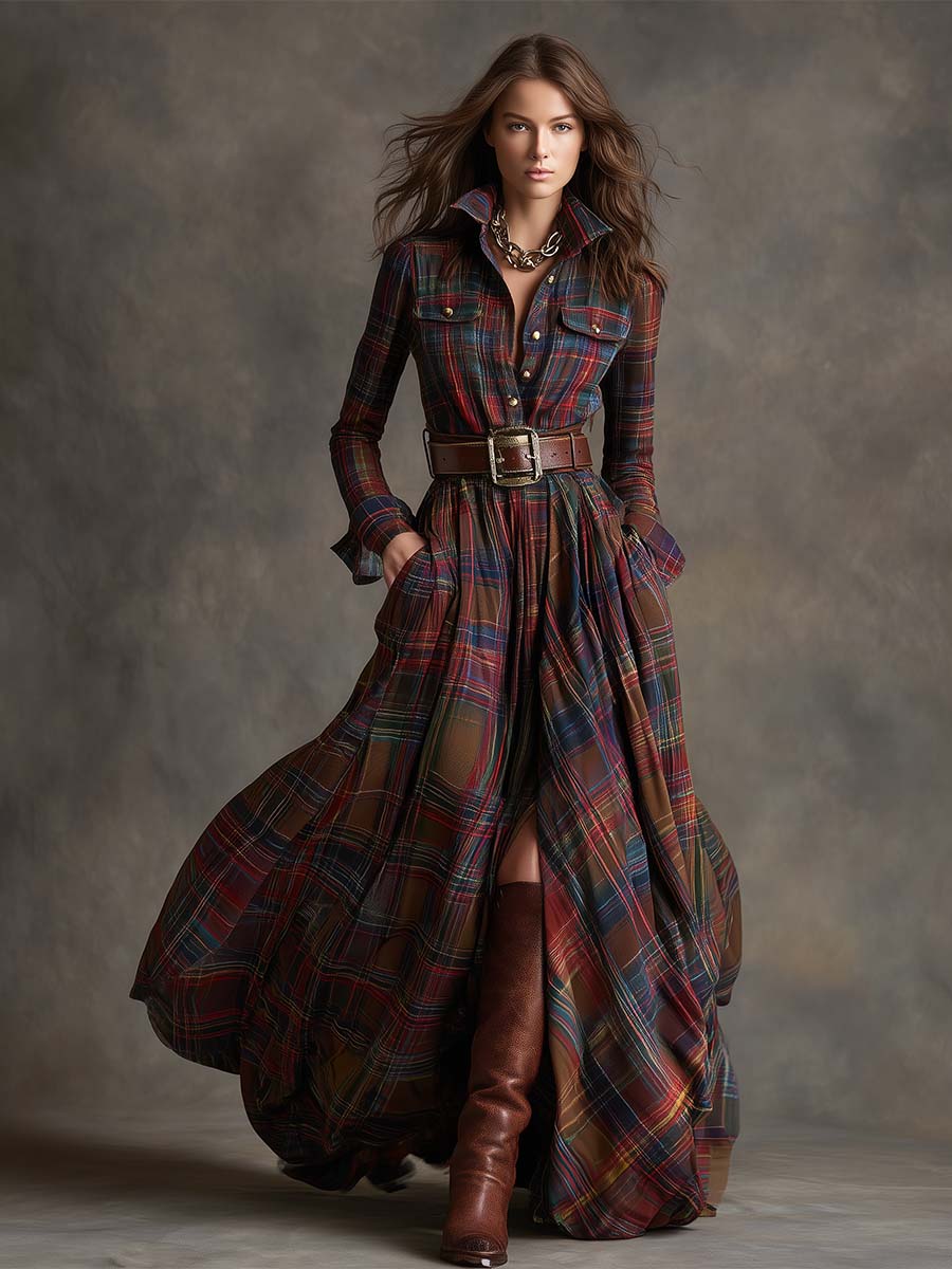 Samantha™ Belted Shirt Dress