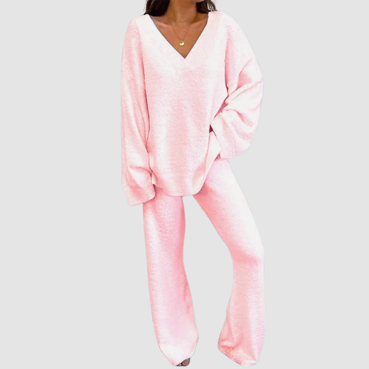 Karla™ V-Neck Long Sleeve Sweater & Pants Set
