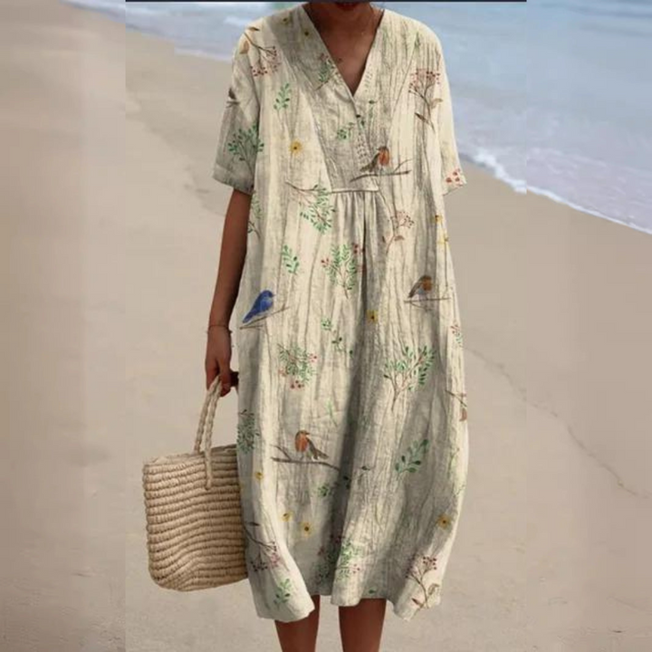 Emma™ | Vibrant Floral Dress for Effortless Style and Comfort