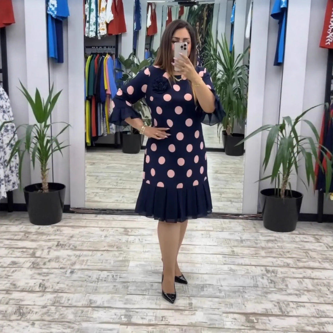 HELENA™ Elegant Pleated Dress