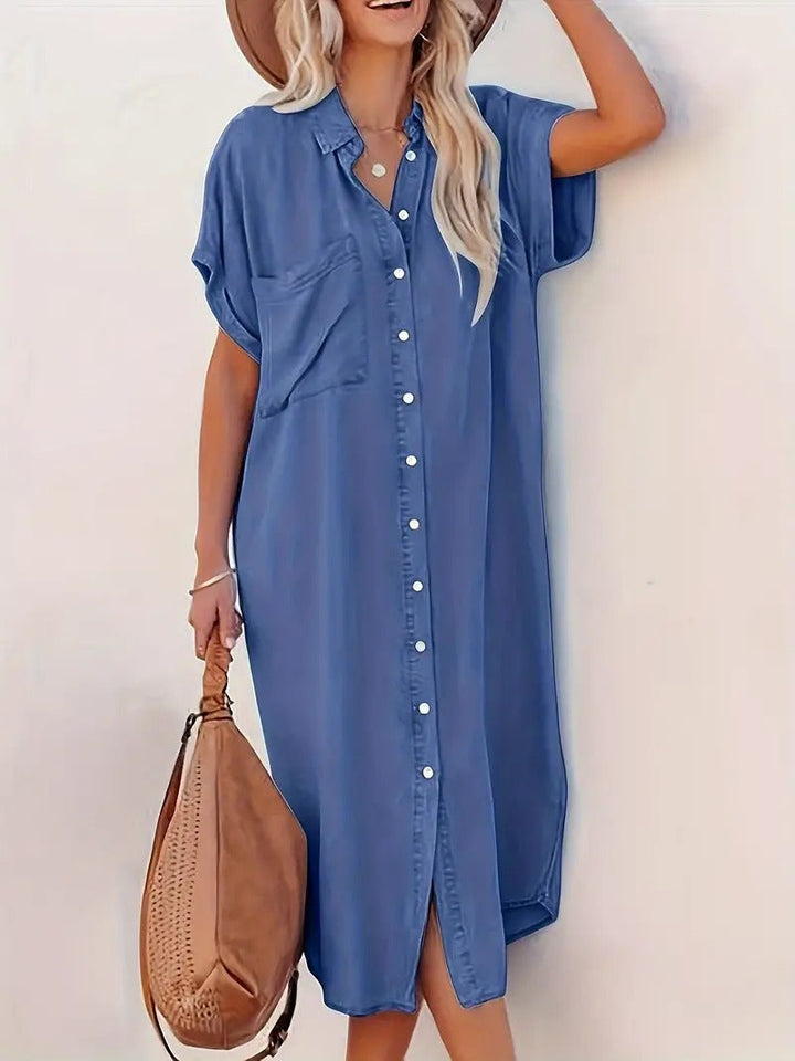 Béatrice | Stylish shirt dress with convenient pockets