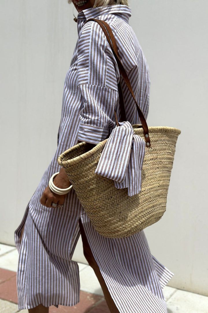 Sophia | Timeless Striped Dress Shirt with Elegant Comfort