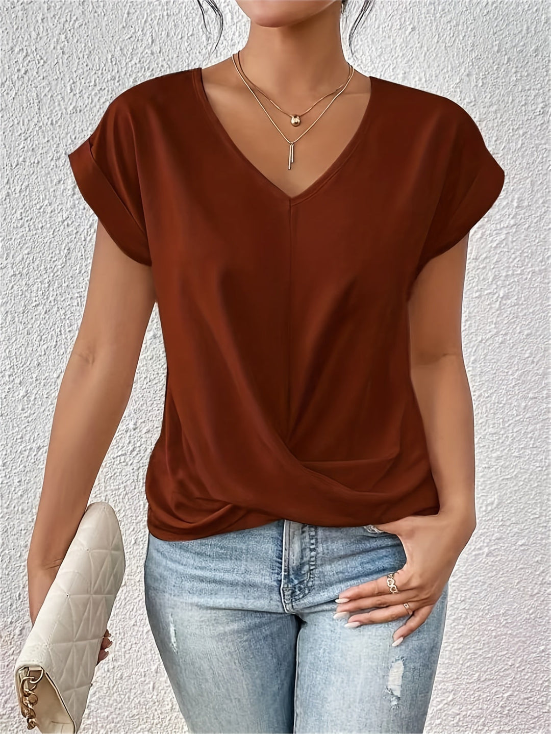 Éloïse™ | Casual Heart Neck T-shirt
