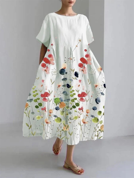 VALENTINA | Elegant floral dress for comfort and style