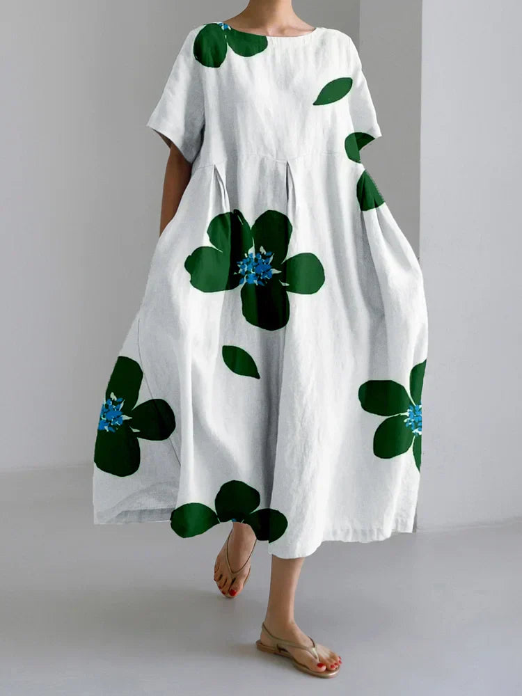 CATHERINE | Vibrant Floral Maxi Dress for Ultimate Comfort