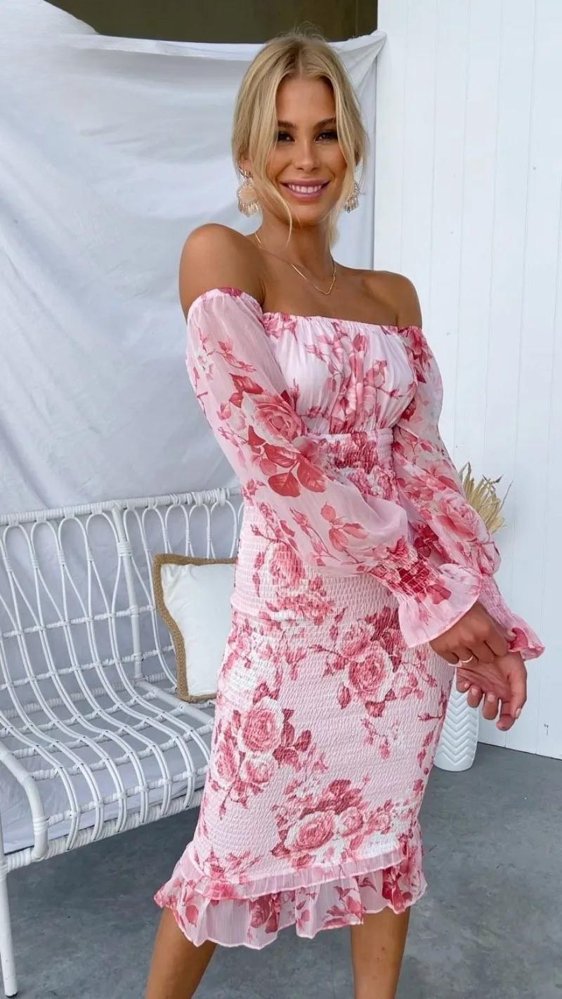Kendall | Elegant Midi Dress for Effortless Style and Comfort