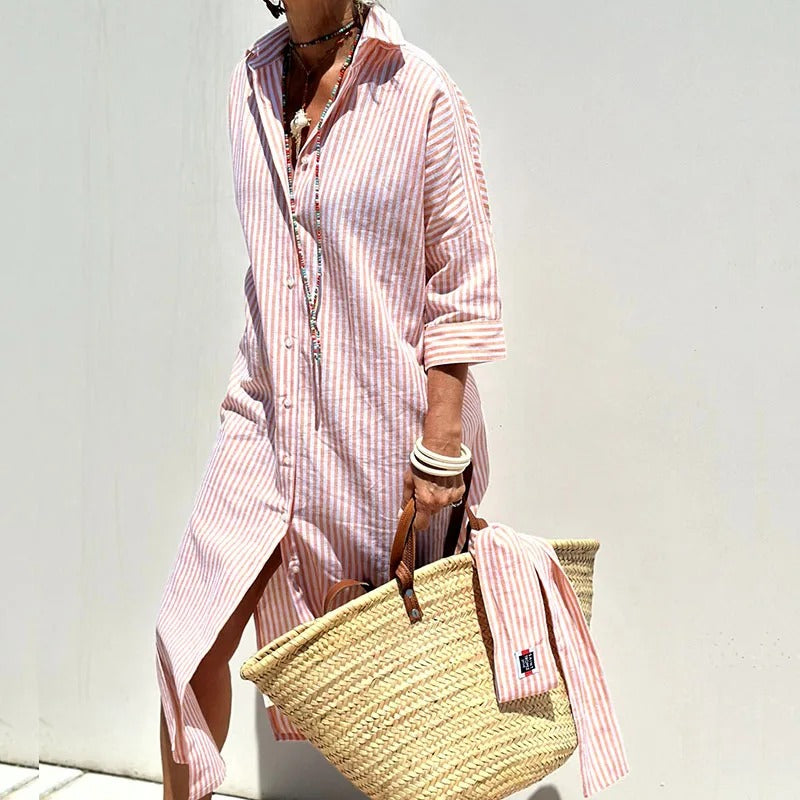 Armelle | Chic Striped Dress for Effortless Summer Style