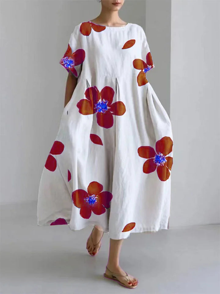 CATHERINE | Vibrant Floral Maxi Dress for Ultimate Comfort