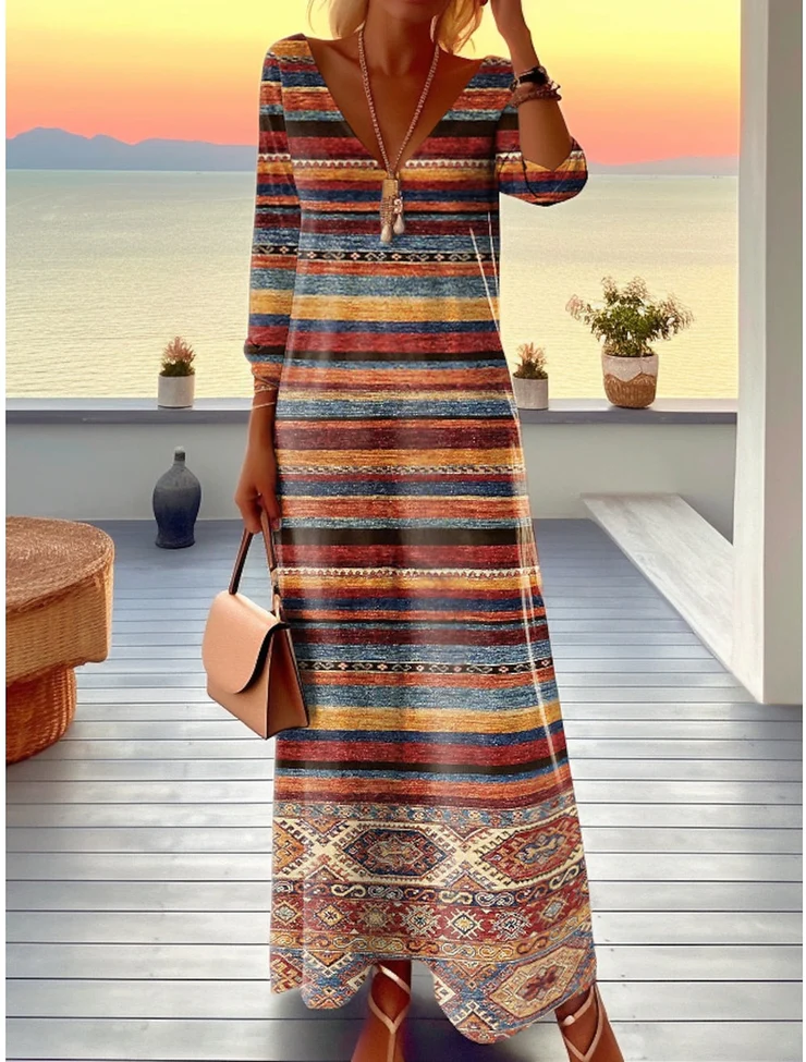 Colette™ | Elegant Long Sleeve Maxi Dress for Any Occasion