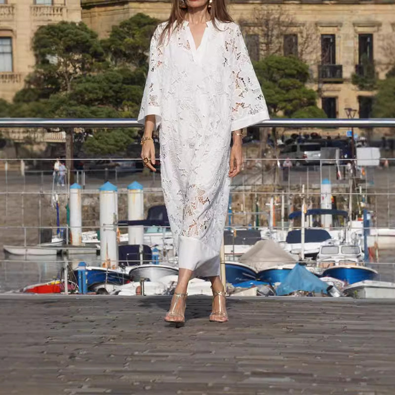 Sophie™ | Chic Dress with Stylish Borders and Comfort
