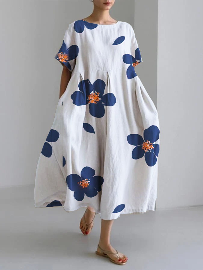 CATHERINE | Vibrant Floral Maxi Dress for Ultimate Comfort