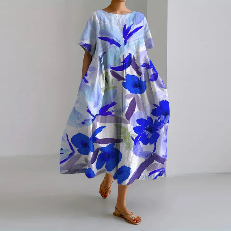 VALENTINE | Flattering summer floral dress for effortless style