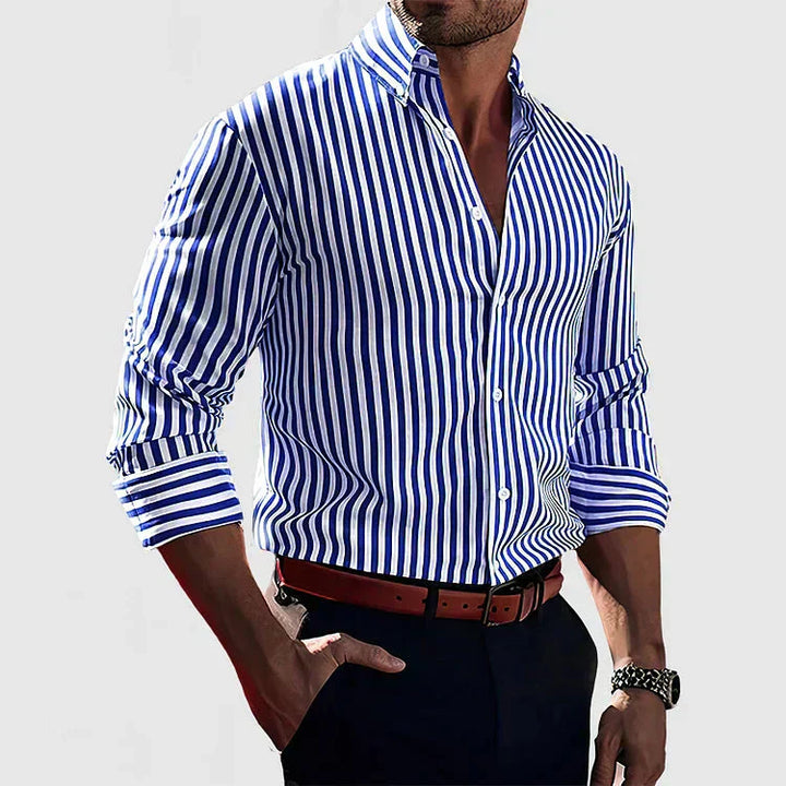 Melker™ | Stylish Striped Shirt for Modern Men