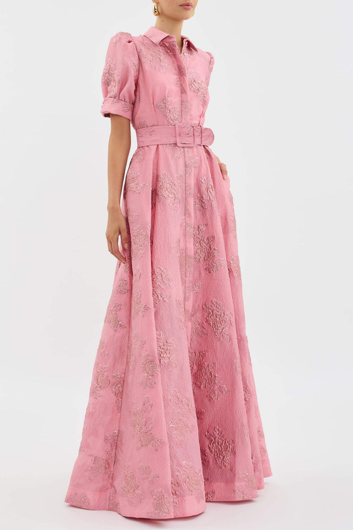 Anabella | Stylish short dress with trendy puff sleeves