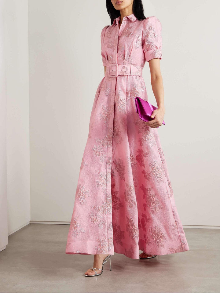 Anabella | Stylish short dress with trendy puff sleeves
