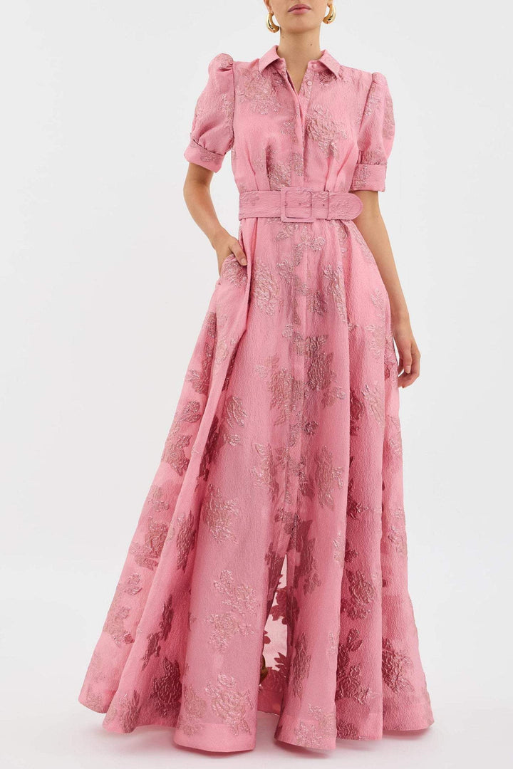 Anabella | Stylish short dress with trendy puff sleeves
