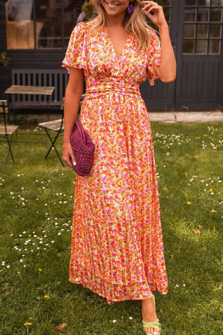 Ruth™ | Elegant Long V-Neck Dress for Any Occasion