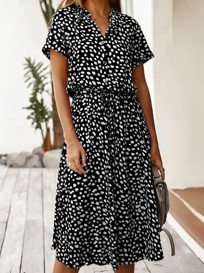 Edith | Elegant V-Neck Dress for Any Occasion