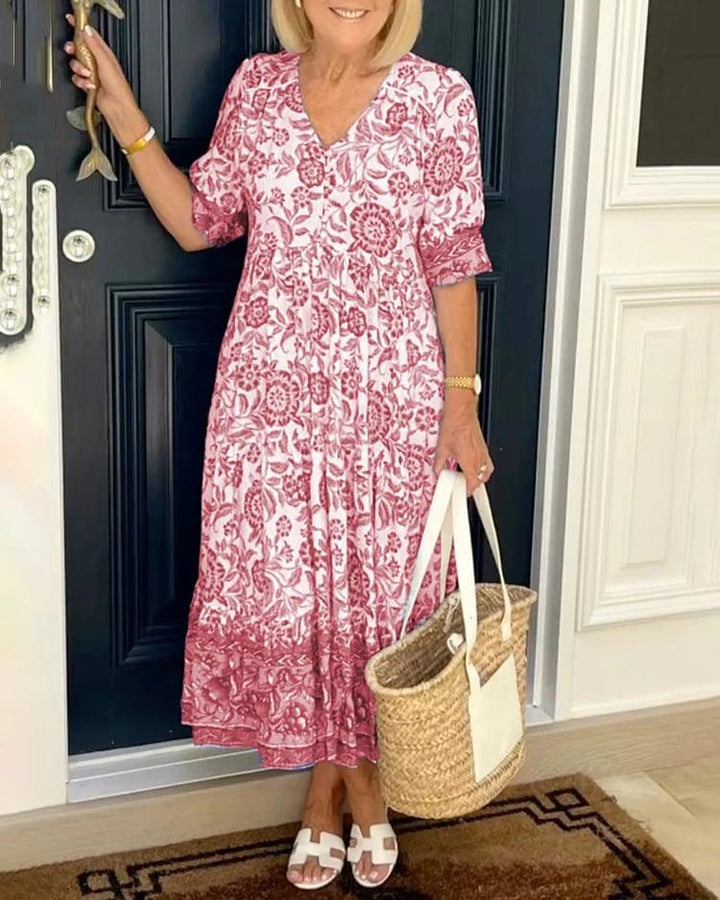 GINA™ | Flowy Bohemian Dress for Effortless Style and Comfort