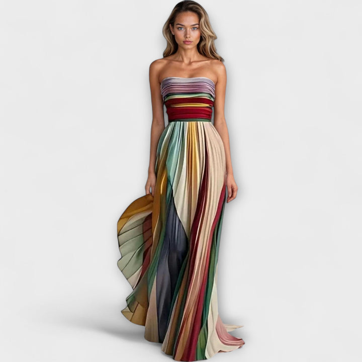 Léna | Stylish sleeveless dress in bold, bright hues