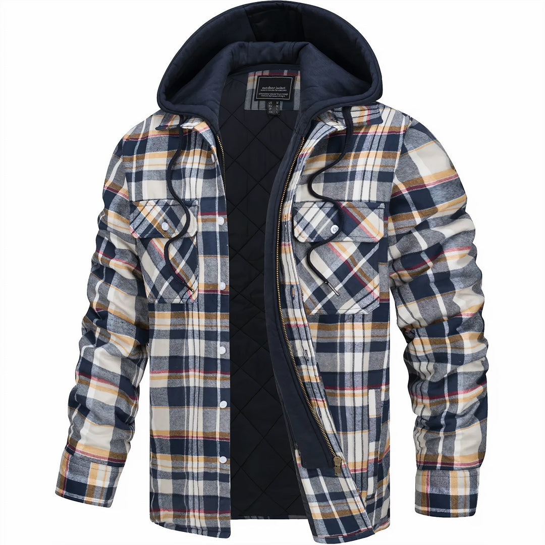Karl™ | Checked Jacket with Zip for Elegance and Warmth